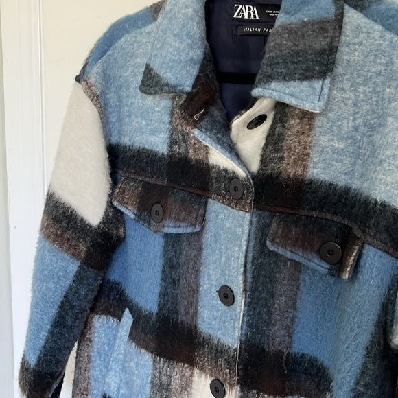Zara Plaid Shacket - Picture 2 of 5